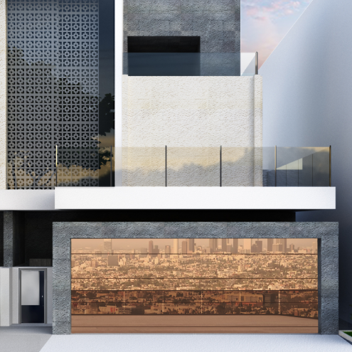 Moderno Bronze Frameless Mirror Glass